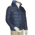 Shenzhen Winter Windproof Thermal Polyester/Cotton Padded Hoody Blue Leisure Outer Jacket